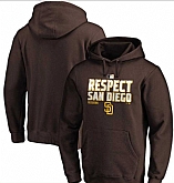 Men's San Diego Padres Brown 2020 Postseason Collection Pullover Hoodie,baseball caps,new era cap wholesale,wholesale hats